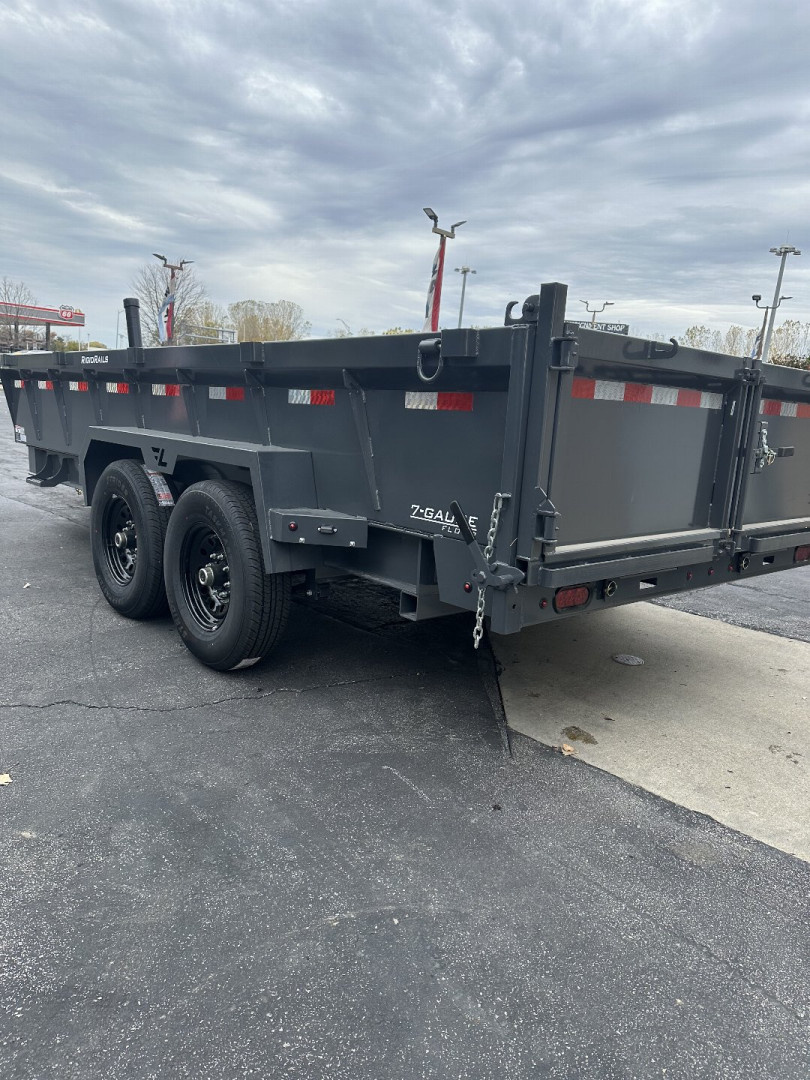 New 2025 Lamar Trailers 83" X 16' DT - 14K Telescopic Dump Trailer