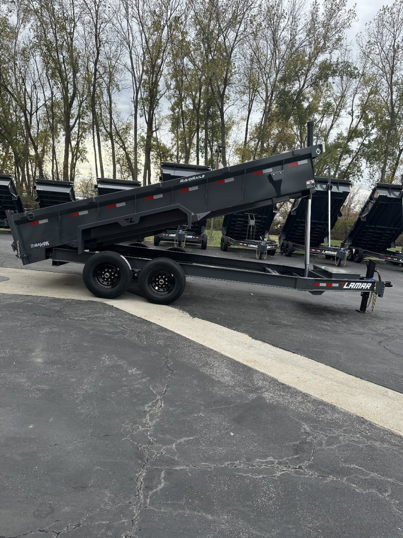 New 2025 Lamar Trailers 83" X 16' DT - 14K Telescopic Dump Trailer