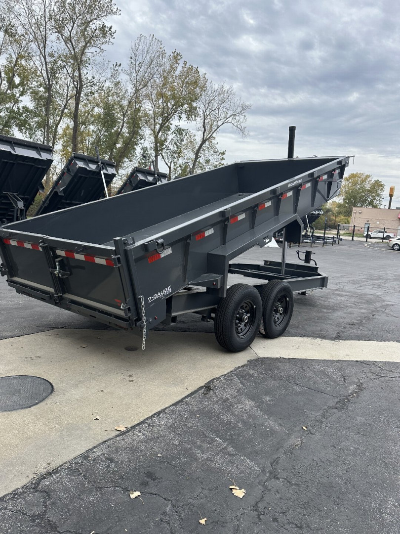 New 2025 Lamar Trailers 83" X 16' DT - 14K Telescopic Dump Trailer