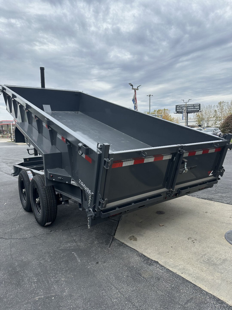 New 2025 Lamar Trailers 83" X 16' DT - 14K Telescopic Dump Trailer