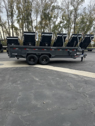 New 2025 Lamar Trailers 83" X 16' DT - 14K Telescopic Dump Trailer