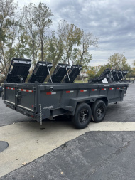 New 2025 Lamar Trailers 83" X 16' DT - 14K Telescopic Dump Trailer