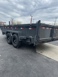 New 2025 Lamar Trailers 83" X 16' DT - 14K Telescopic Dump Trailer