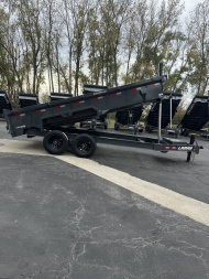 New 2025 Lamar Trailers 83  X 16' DT - 14K Telescopic Dump Trailer