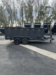 New 2025 Lamar Trailers 83  X 14' DT - 14K Telescopic Dump Trailer Heavy Duty