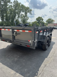 New 2025 Lamar Trailers 83"X14' DT-14K Telescopic Dump Trailer