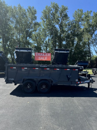 New 2025 Lamar Trailers 83" X 14' DT - 14K Telescopic Dump Trailer