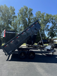 New 2025 Lamar Trailers 83" X 14' DT - 14K Telescopic Dump Trailer
