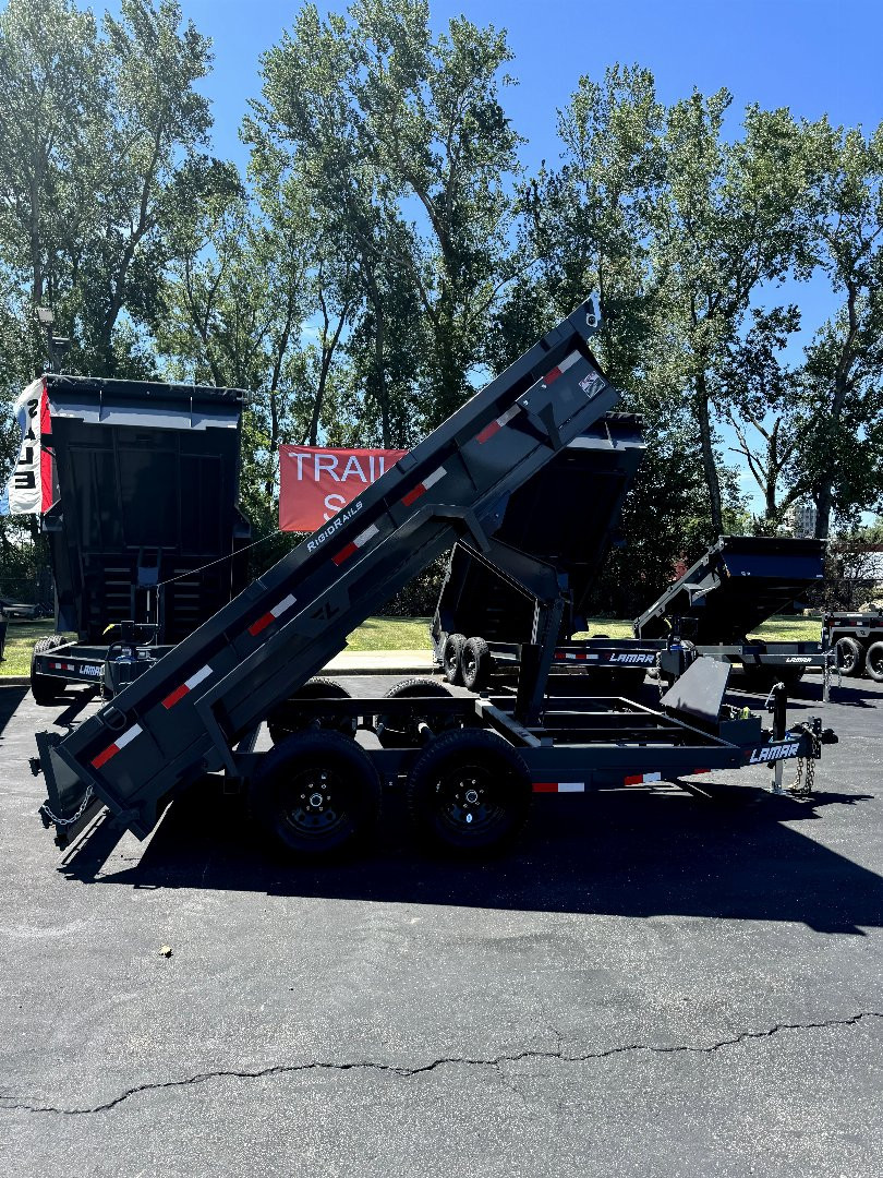 New 2025 Lamar Trailers 77" X 12' DM - 10K Medium Dump Trailer