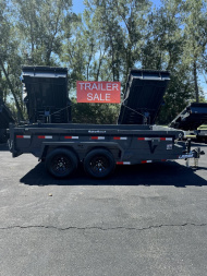 New 2025 Lamar Trailers 77" X 12' DM - 10K Medium Dump Trailer