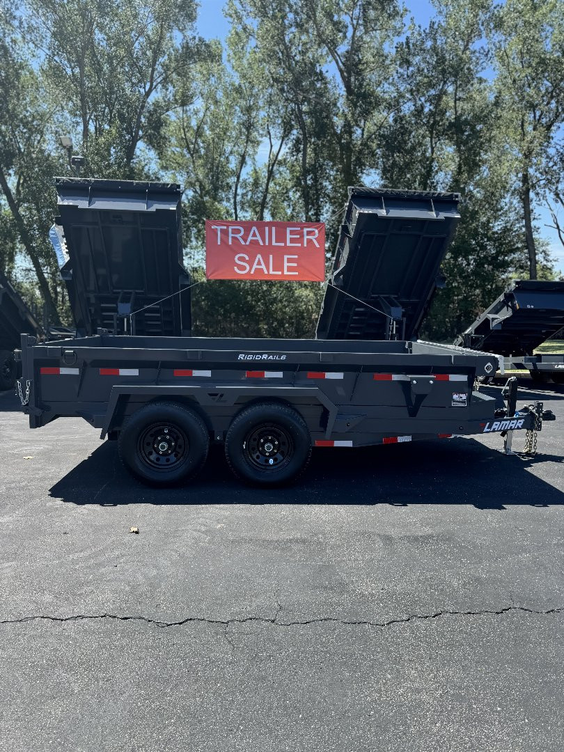 New 2025 Lamar Trailers 77" X 12' DM - 10K Medium Dump Trailer