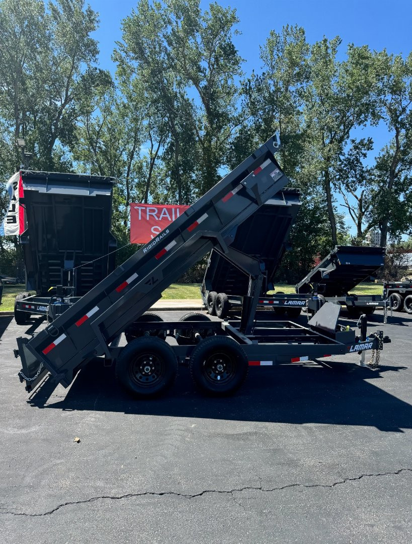 New 2025 Lamar Trailers 77" X 12' DM - 10K Medium Dump Trailer
