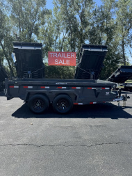 New 2025 Lamar Trailers 77" X 12' DM - 10K Medium Dump Trailer