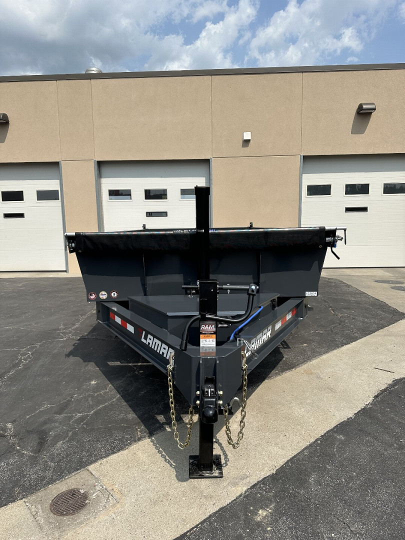 New 2025 Lamar Trailers 83"X14' DT-14K Telescopic Dump Trailer