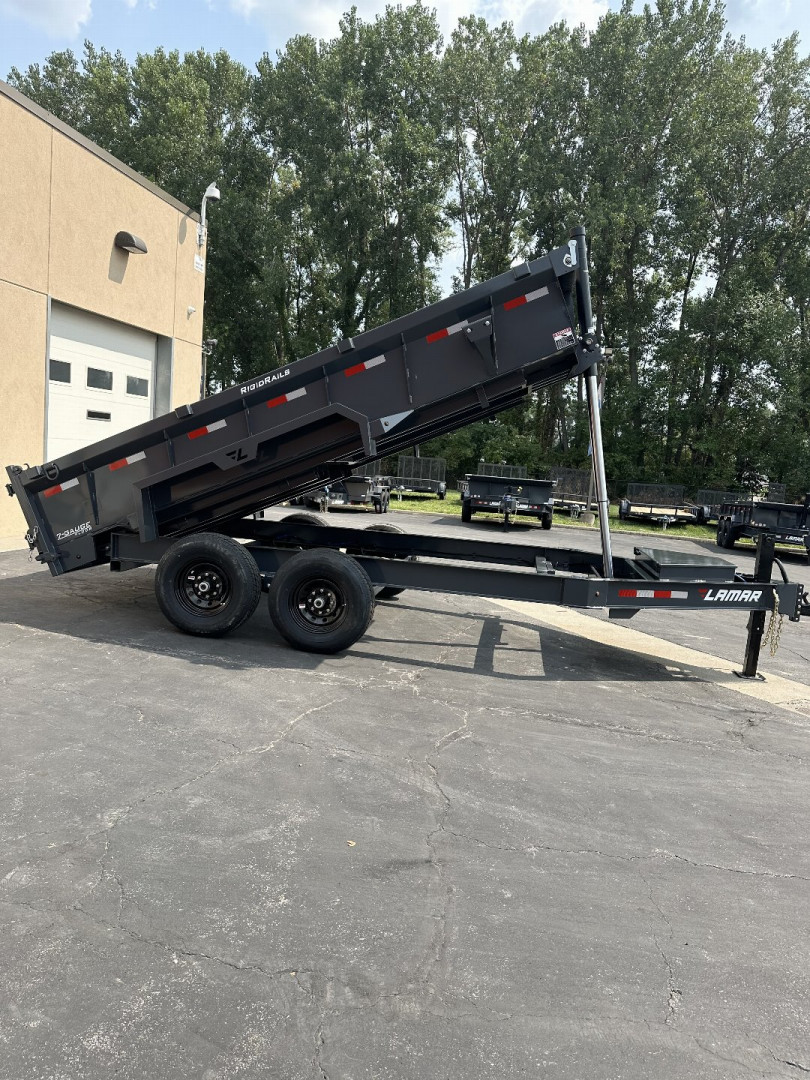 New 2025 Lamar Trailers 83"X14' DT-14K Telescopic Dump Trailer