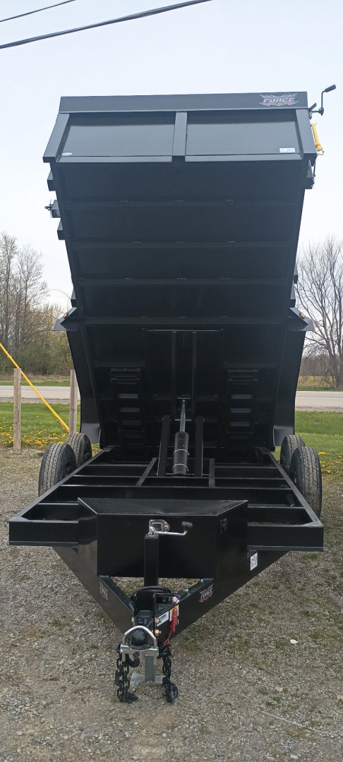 New 2025 Force 7x12 Dump Dump Trailer Scissor Lift