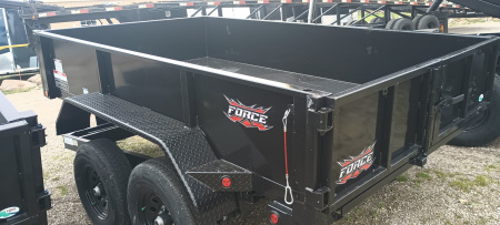 New 2025 Force 7x12 Dump Dump Trailer Scissor Lift