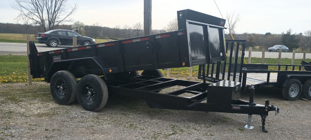 New 2025 Force 7x12 Dump Dump Trailer Scissor Lift