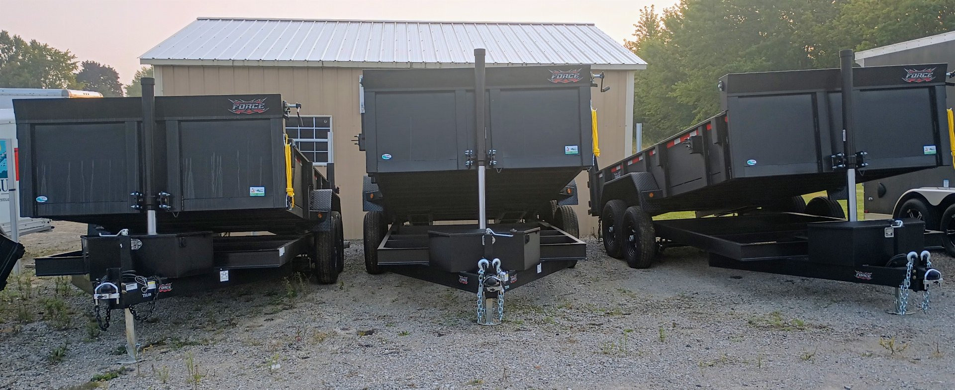 New 2025 Force 7x16TS5 14K Dump Trailer with Telescopic Cylinder