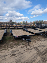 New 2025 AMO 2025 AMO 82 X18' 7K 1 BRAKE Car Hauler Trailer Car Hauler