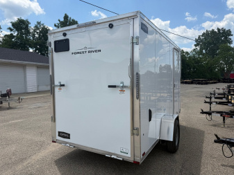 New 2025 6 X 12 Lightning ALL ALUMINUM Enclosed Trailer with 6ft Interior with ramp