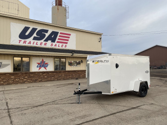 New 2025 Stealth Trailers Mustang 5X10 V-Nose Ramp Door Cargo / Enclosed Trailer