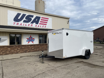 New 2025 Stealth Trailers Mustang 6x12 V-Nose Ramp Door Cargo / Enclosed Trailer