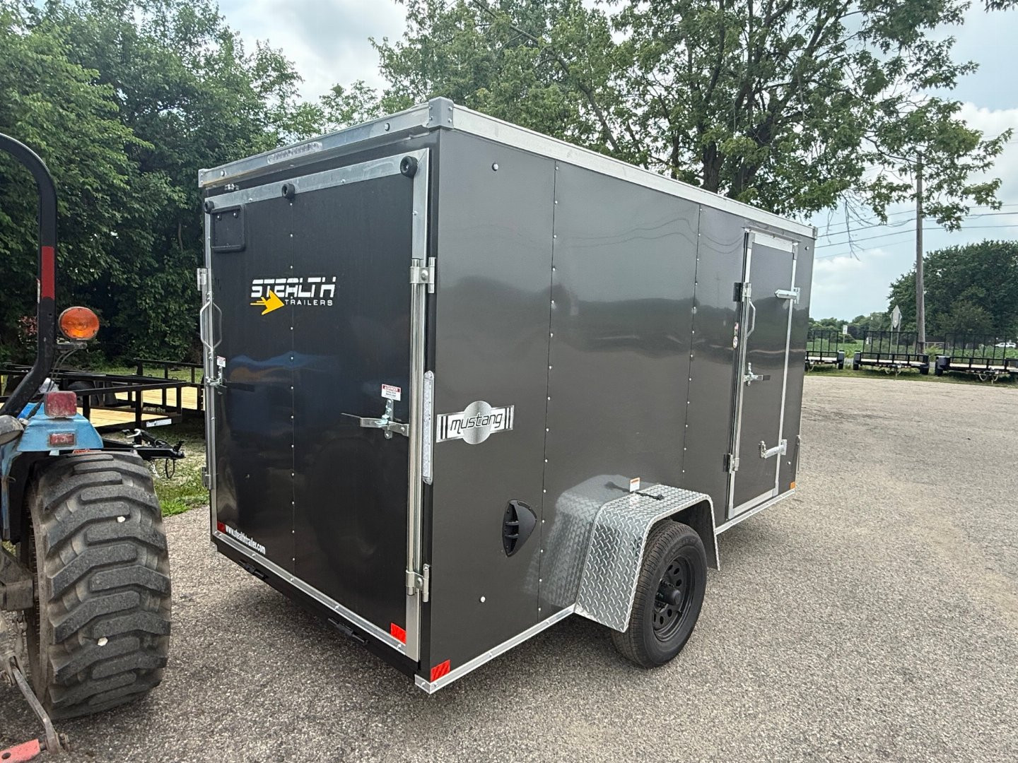 New 2025 6 x 12 Stealth Enclosed Trailer with Ramp
