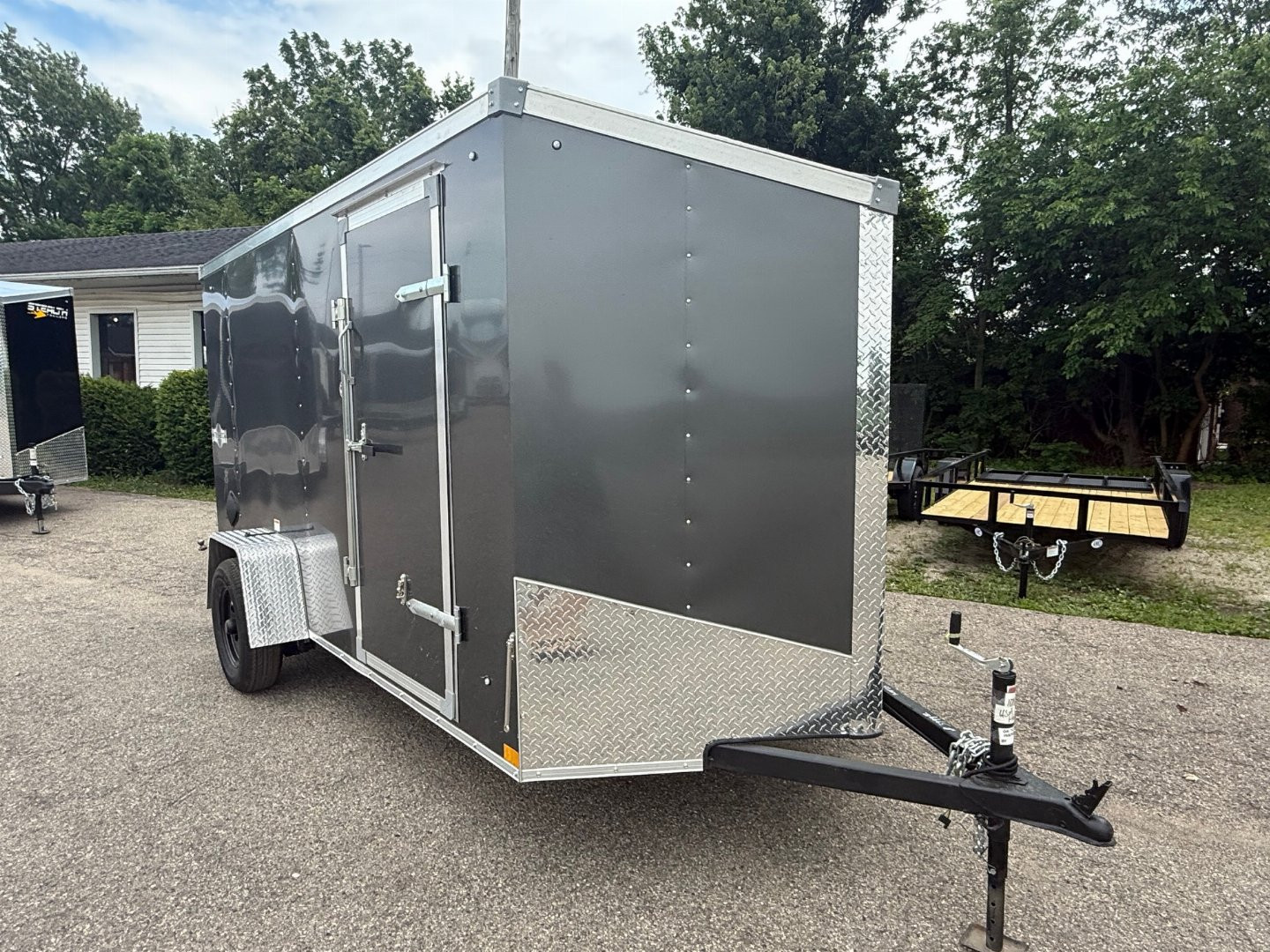 New 2025 6 x 12 Stealth Enclosed Trailer with Ramp