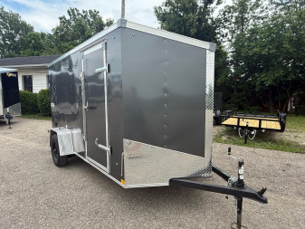 New 2025 6 x 12 Stealth Enclosed Trailer with Ramp