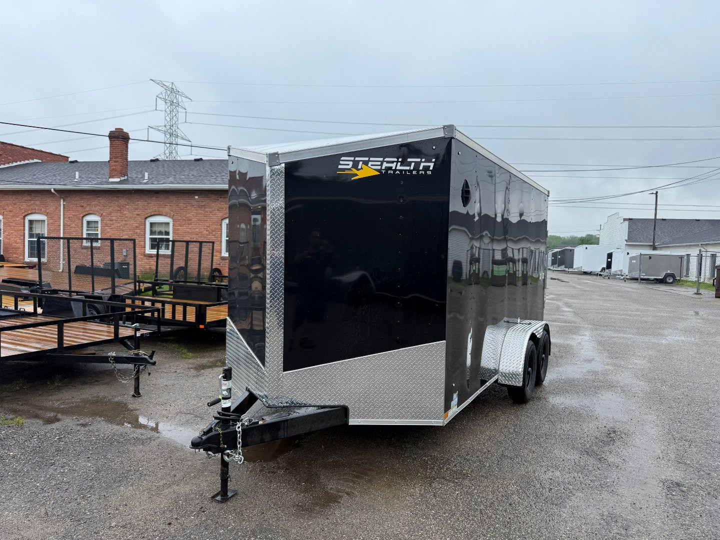 New 2025 Stealth 7 X 14 Cargo / Enclosed Trailer with Ramp Door and 6ft 6in interior Height