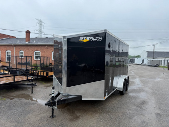 New 2025 Stealth 7 X 14 Cargo / Enclosed Trailer with Ramp Door and 6ft 6in interior Height