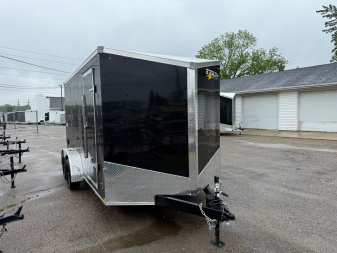 New 2025 Stealth 7 X 14 Cargo / Enclosed Trailer with Ramp Door and 6ft 6in interior Height