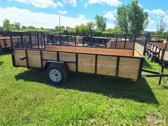 New 2025 AMO 76x14 High Woodside Utility Trailer