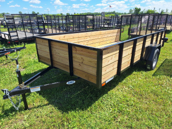 New 2025 AMO 76x14 High Woodside Utility Trailer