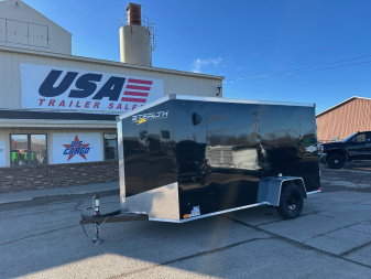 New 2025 Stealth Trailers Mustang 6x12 V-Nose Ramp Door Cargo / Enclosed Trailer