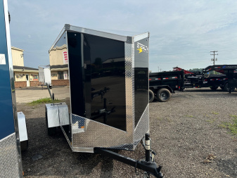 New 2025 STEALTH TRAILERS Titan 5X10 V-Nose Cargo / Enclosed Trailer w/6ft Int. Height - Ramp Door