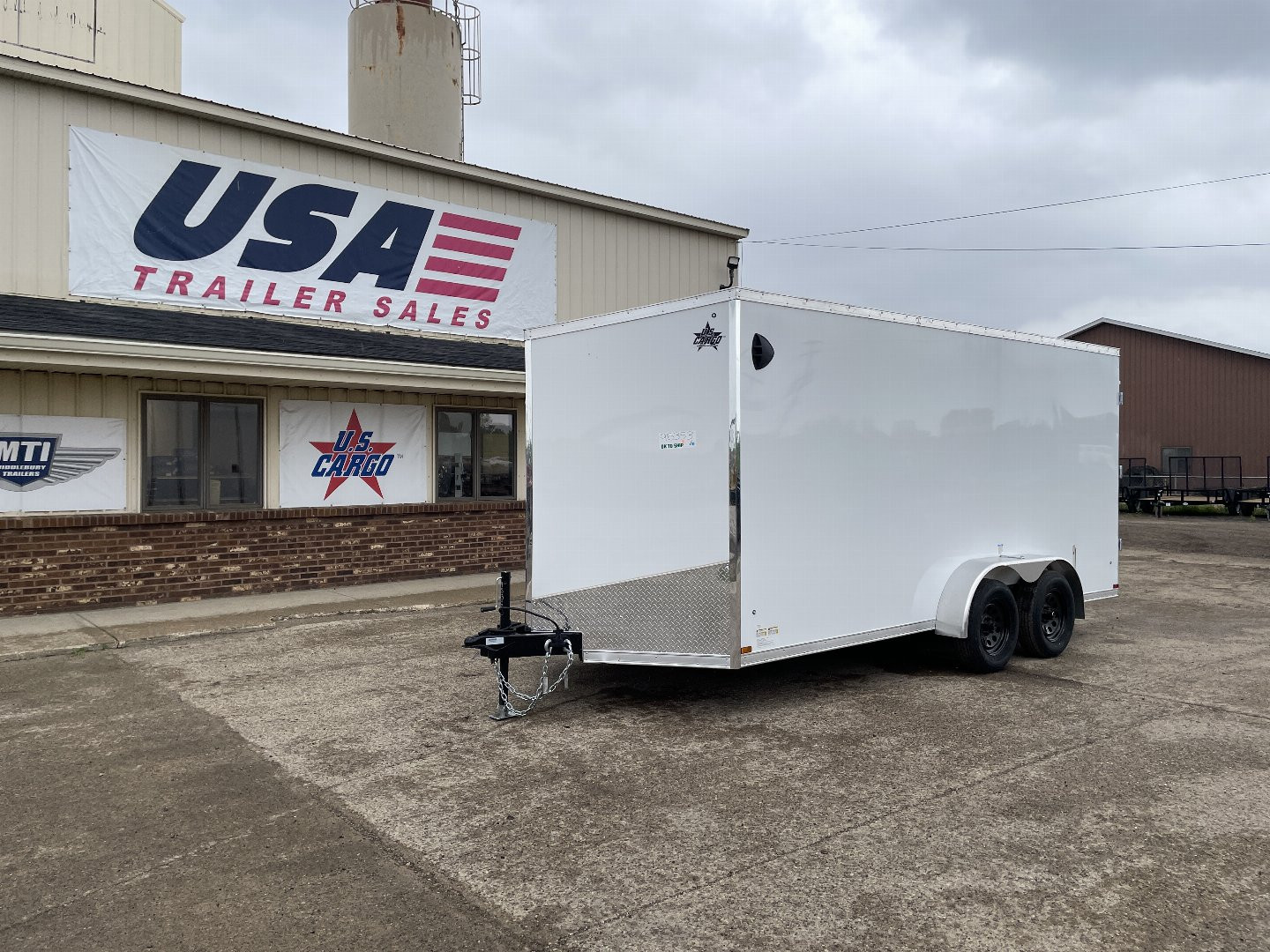 New 2025 US CARGO Scout 7x16 +6" V-Nose Barn Door w/Options Cargo / Enclosed Trailer
