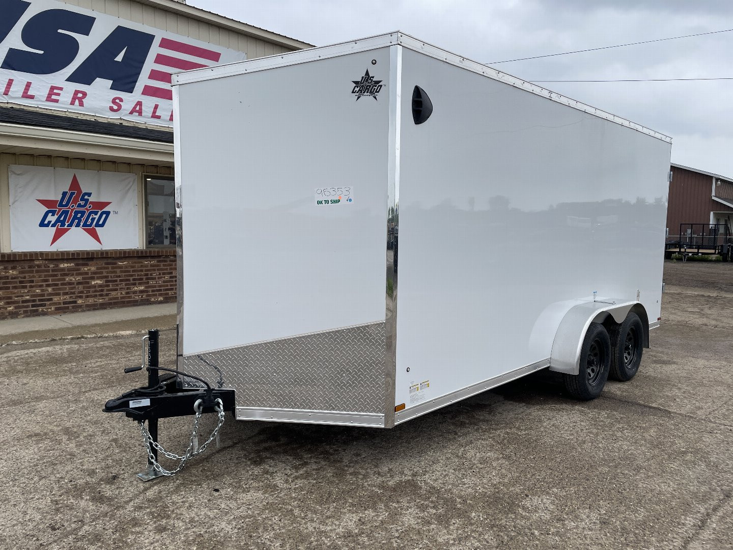 New 2025 US CARGO Scout 7x16 +6" V-Nose Barn Door w/Options Cargo / Enclosed Trailer