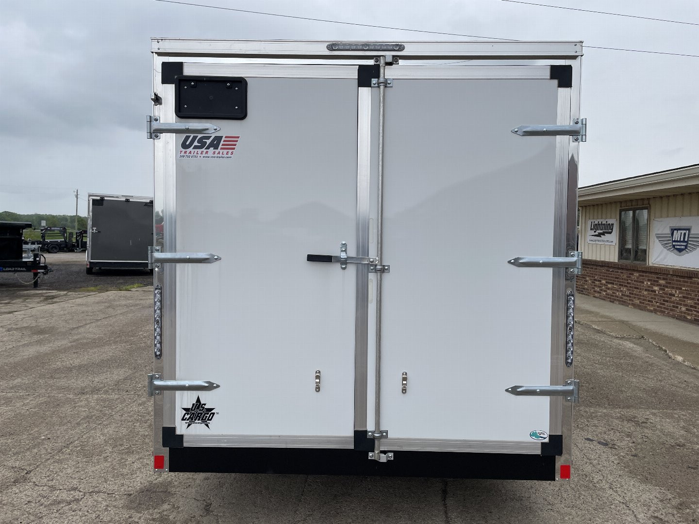 New 2025 US CARGO Scout 7x16 +6" V-Nose Barn Door w/Options Cargo / Enclosed Trailer