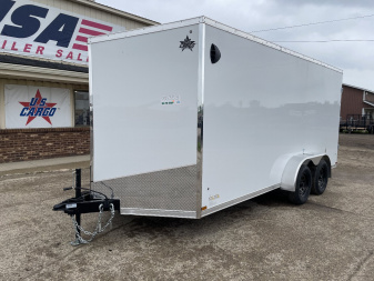 New 2025 US CARGO Scout 7x16 +6" V-Nose Barn Door w/Options Cargo / Enclosed Trailer
