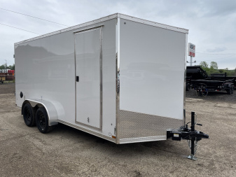 New 2025 US CARGO Scout 7x16 +6" V-Nose Barn Door w/Options Cargo / Enclosed Trailer