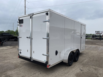 New 2025 US CARGO Scout 7x16 +6" V-Nose Barn Door w/Options Cargo / Enclosed Trailer