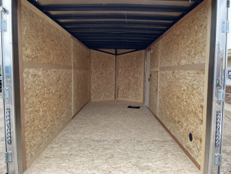 New 2025 US CARGO Scout 7x16 +6" V-Nose Barn Door w/Options Cargo / Enclosed Trailer