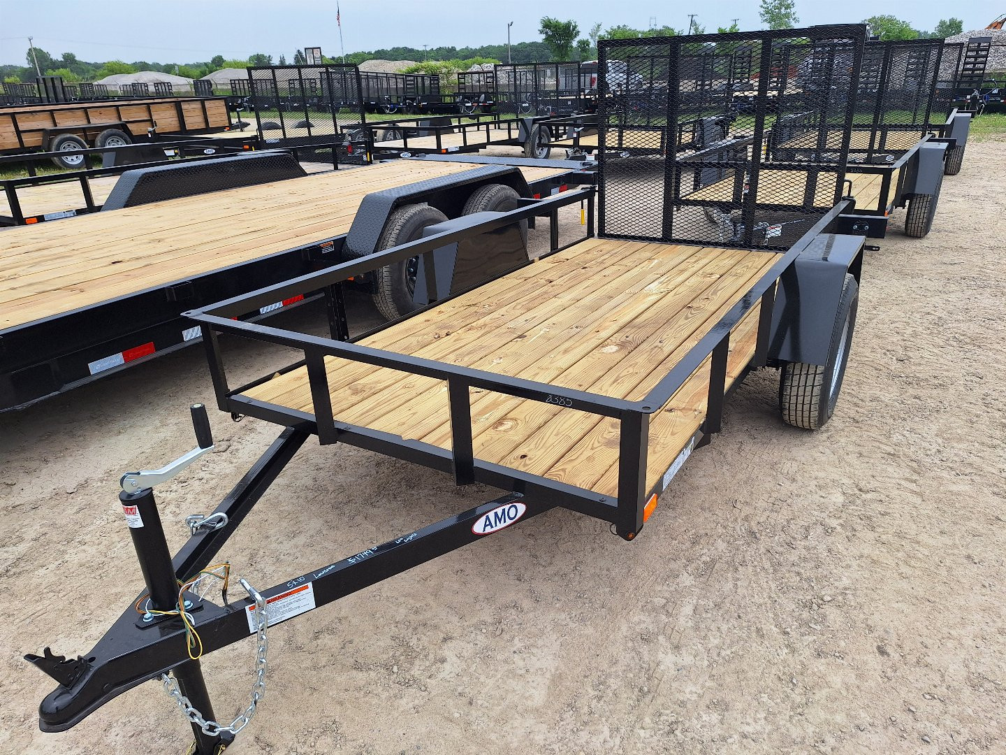 New 2025 AMO 5x10 Lowside Landscape Trailer W/ Led Lights