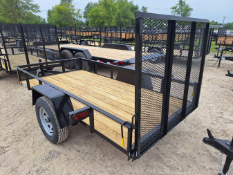 New 2025 AMO 5x10 Lowside Landscape Trailer W/ Led Lights