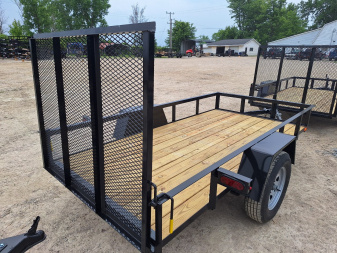 New 2025 AMO 5x10 Lowside Landscape Trailer W/ Led Lights