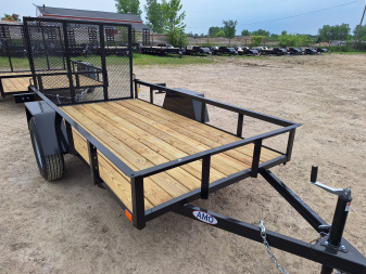 New 2025 AMO 5x10 Lowside Landscape Trailer W/ Led Lights