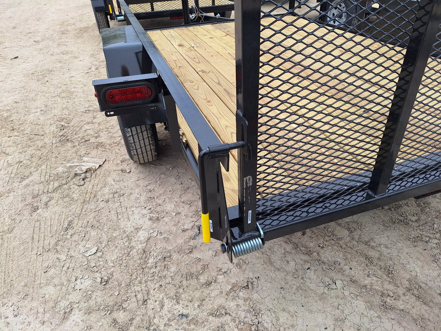 New 2025 AMO 76x10 Lowside Landscape Trailer W/ Led Lights and Spring Assist Gate