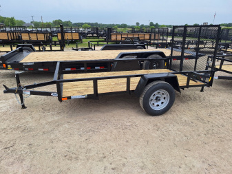 New 2025 AMO 5x10 Lowside Landscape Trailer W/ Led Lights